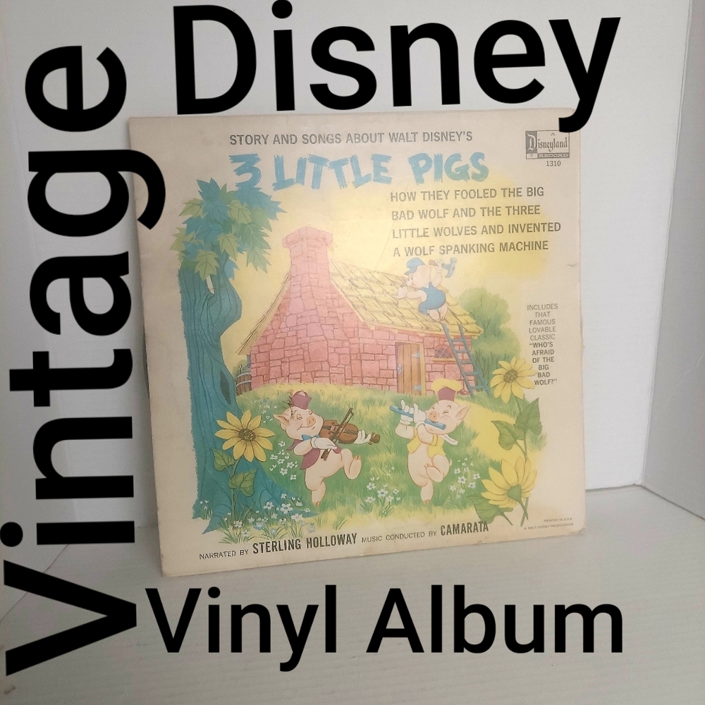 Walt Disney’s “Three Little Pigs” Vinyl LP